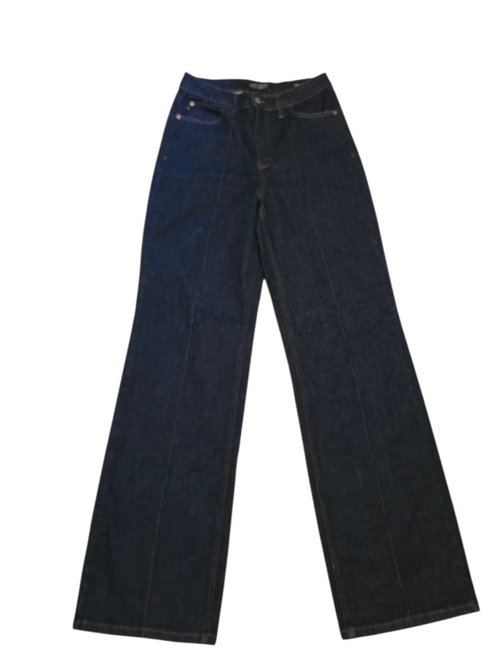 Judy Blue Wide Leg Dark Indigo Jeans for Women - 27 Pintuck, Seamfront